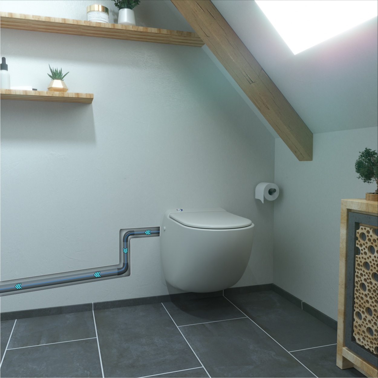 WC broyeur Sani-Wand