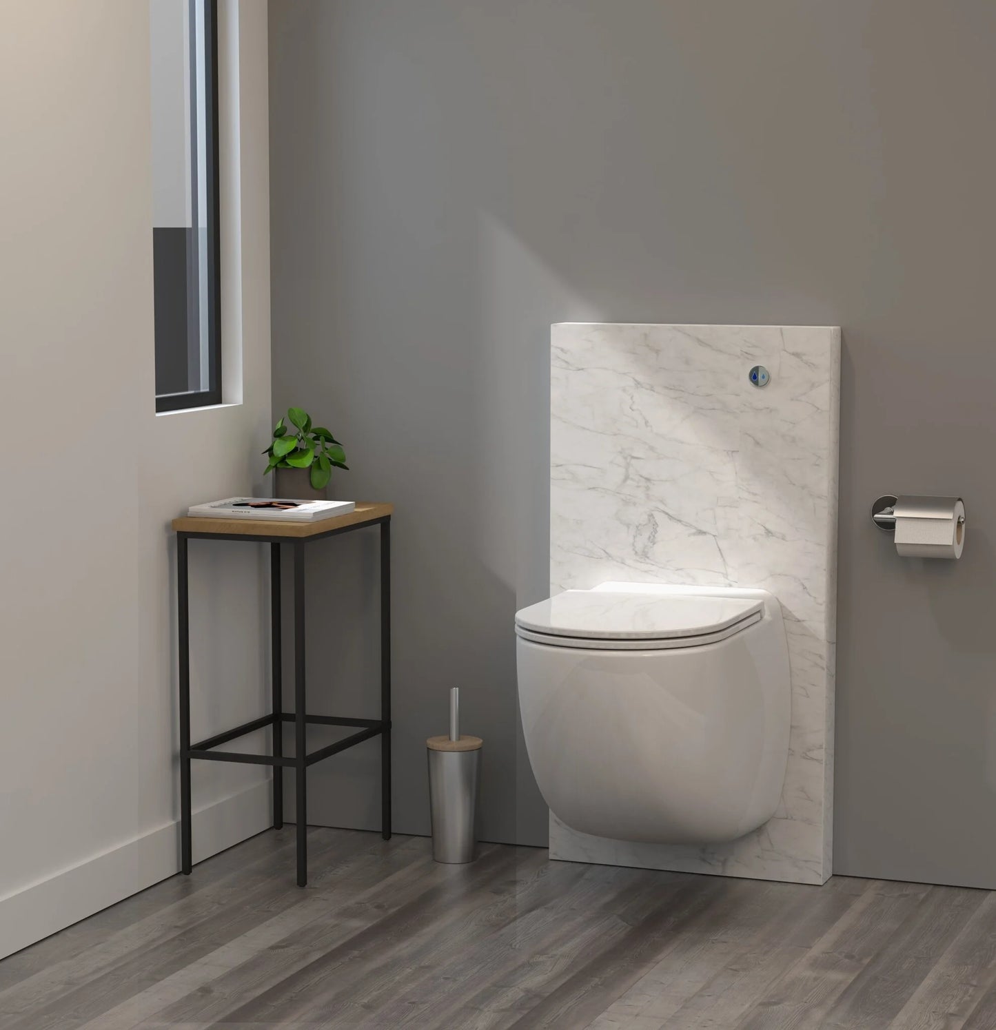 WC broyeur Sani-Wand Plus Design - Marbre blanc